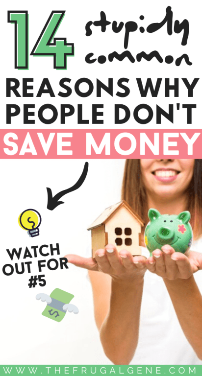 On average, Americans save just under 5% of their income. Money management is critical. So why is it that some people don’t or won’t save more money? Is there ever a good excuse to not save money?! - Saving money, money saving tips & tricks, personal finances, budgeting, save more money tips, ideas, save cash fast, ways to save, hacks, motivation, goals, save money for retirement, how to stop being poor, what to do when broke, quick, bad money habits, financial planning, frugal living #moneytips