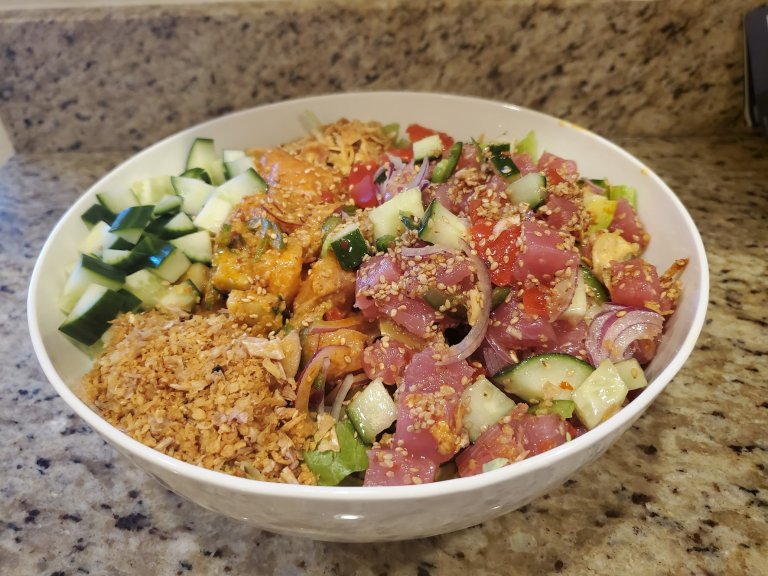 Annasea Poke Bowl Safeway Review Raw Fish Salad (Tuna Maguro Salmon)