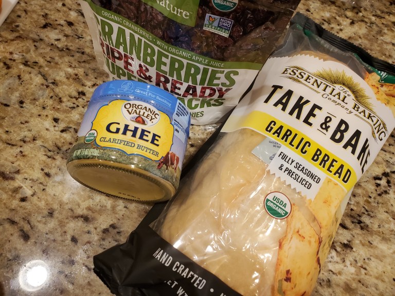 Imperfect Foods Review 2021 Pantry Items Garlic Bread Salad Toppings Ghee